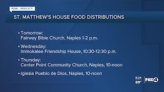 ST. MATTHEW'S HOUSE FOOD DISTRIBUTIONS