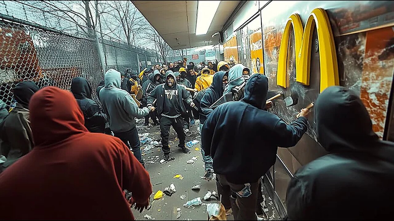 Armed Gang Invades McDonald’s… As NYC Collapses