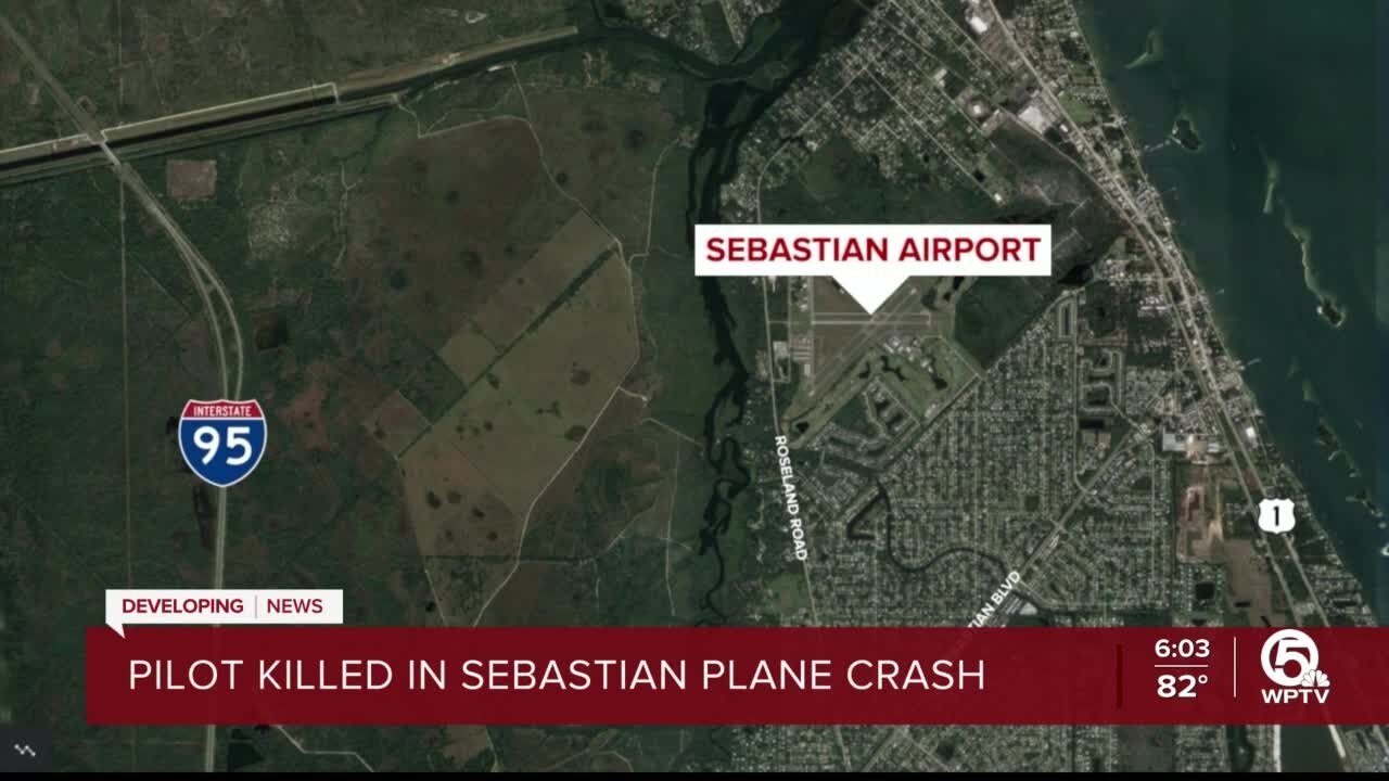 Pilot killed in small plane crash at Sebastian Municipal Airport