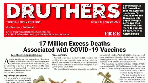 Druthers - Aug 2024 - 17 Million Dead - 🎵 Phil Collins - In the Air Tonight 🎵