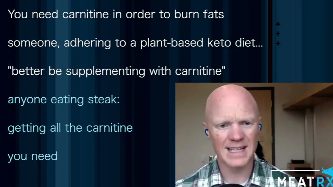 Ben Bikman4/7: Plant-based keto folks may become carnitine-deficient