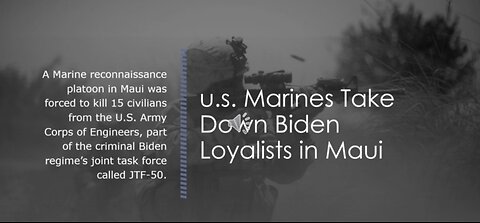 U.S. MARINES TAKE DOWN BIDEN LOYALIST IN MAUI August 2023