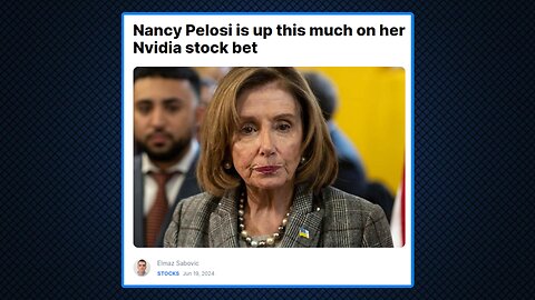 Nancy Pelosi Earns 20X Her Congressional Salary