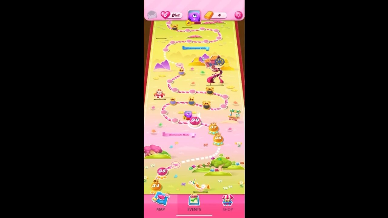 Candy Crush saga level 38