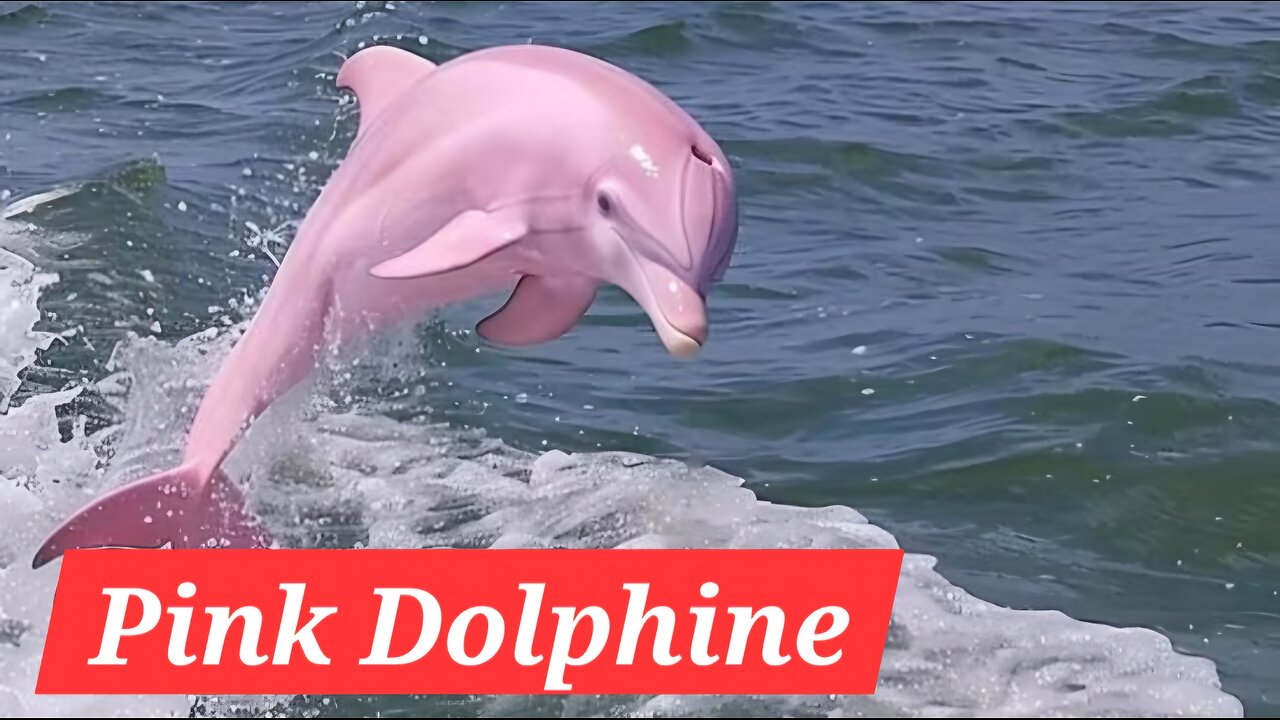 Rare Pink Dolphin Spotted in the Sea 🌊!!!