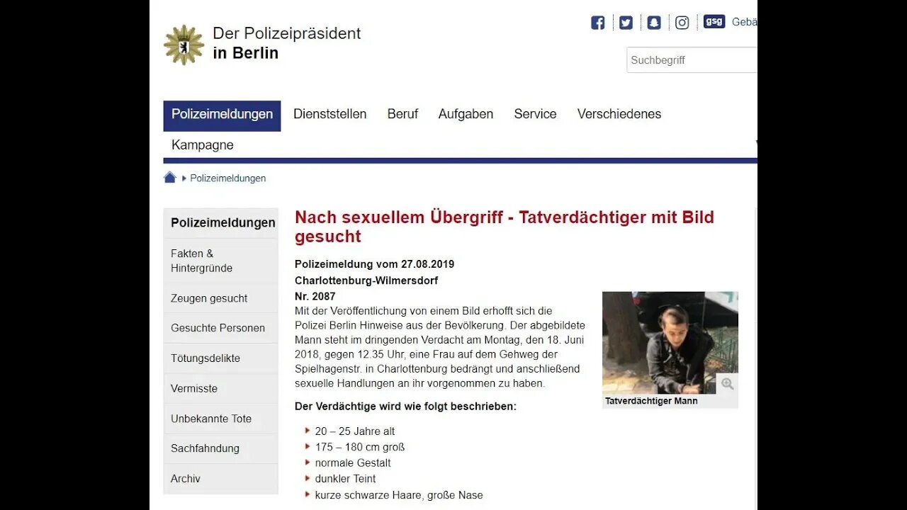Blitzfahndung ein Jahr nach der Tat