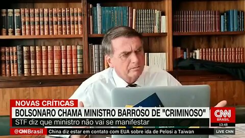 Bolsonaro chama Barroso de “criminoso” e critica Moraes por “perseguição implacável” | @shortscnn