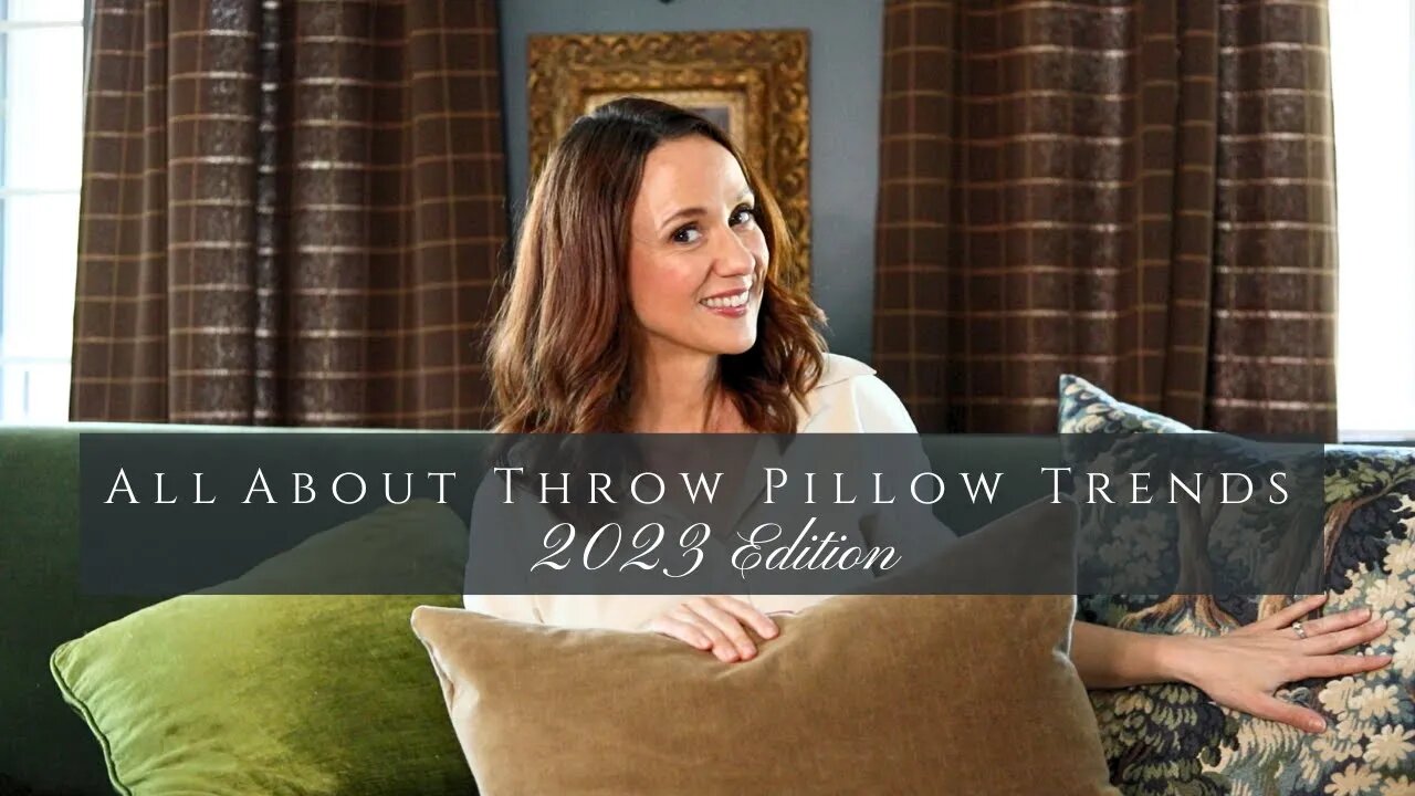 Throw Pillow Trends, Sizes & Sources, PLUS an IKEA Knock-off Pillow!