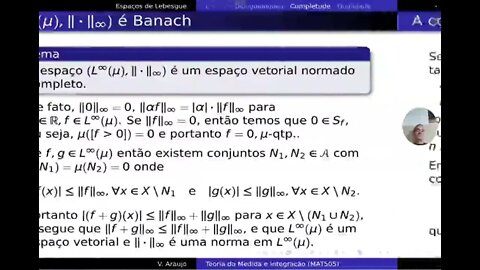 Medida e Integração: Os espaços L^infinito e o supremo essencial