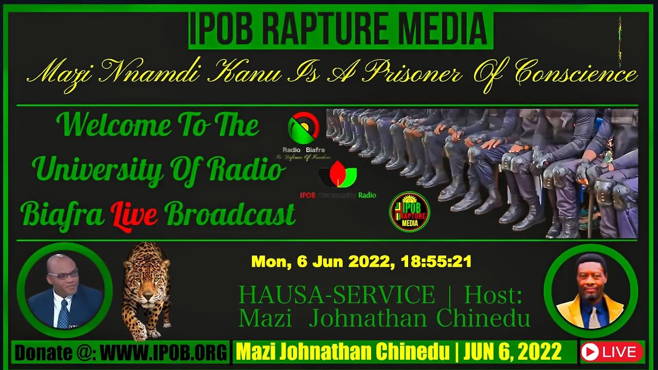 Welcome To The University Of Radio Biafra |Hausa-Service | Host: Mazi Johnathan | JUN 6, 2022