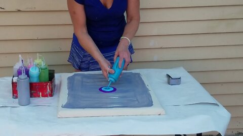 My 1st Acrylic Pour video