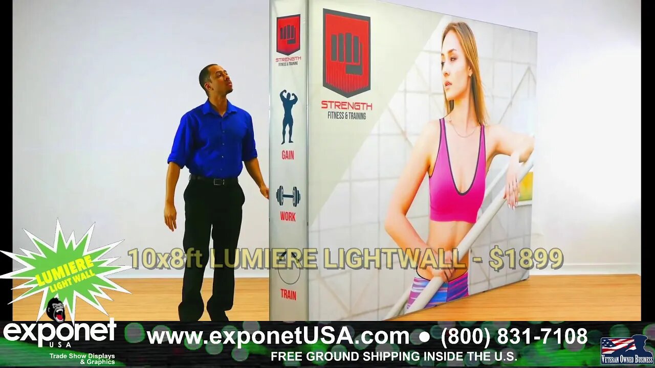 10x8' Lumiere Light Wall Display Set Up