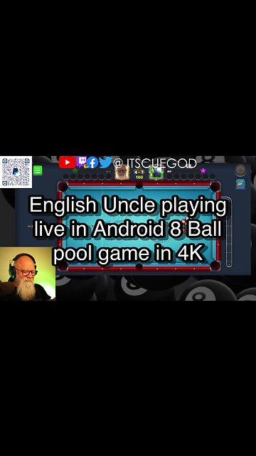English Uncle playing live in Android 8 Ball pool game in 4K 🎱🎱🎱 8 Ball Pool 🎱🎱🎱