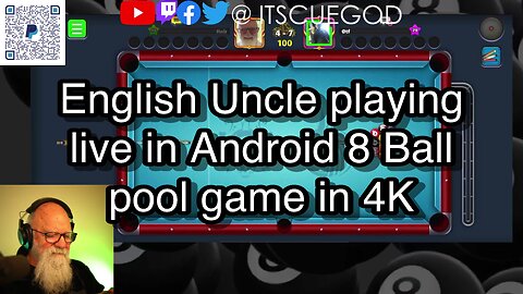 English Uncle playing live in Android 8 Ball pool game in 4K 🎱🎱🎱 8 Ball Pool 🎱🎱🎱