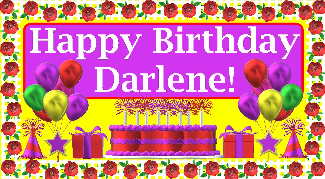 Happy Birthday 3D - Happy Birthday Darlene - Happy Birthday To You - Happy Birthday Song