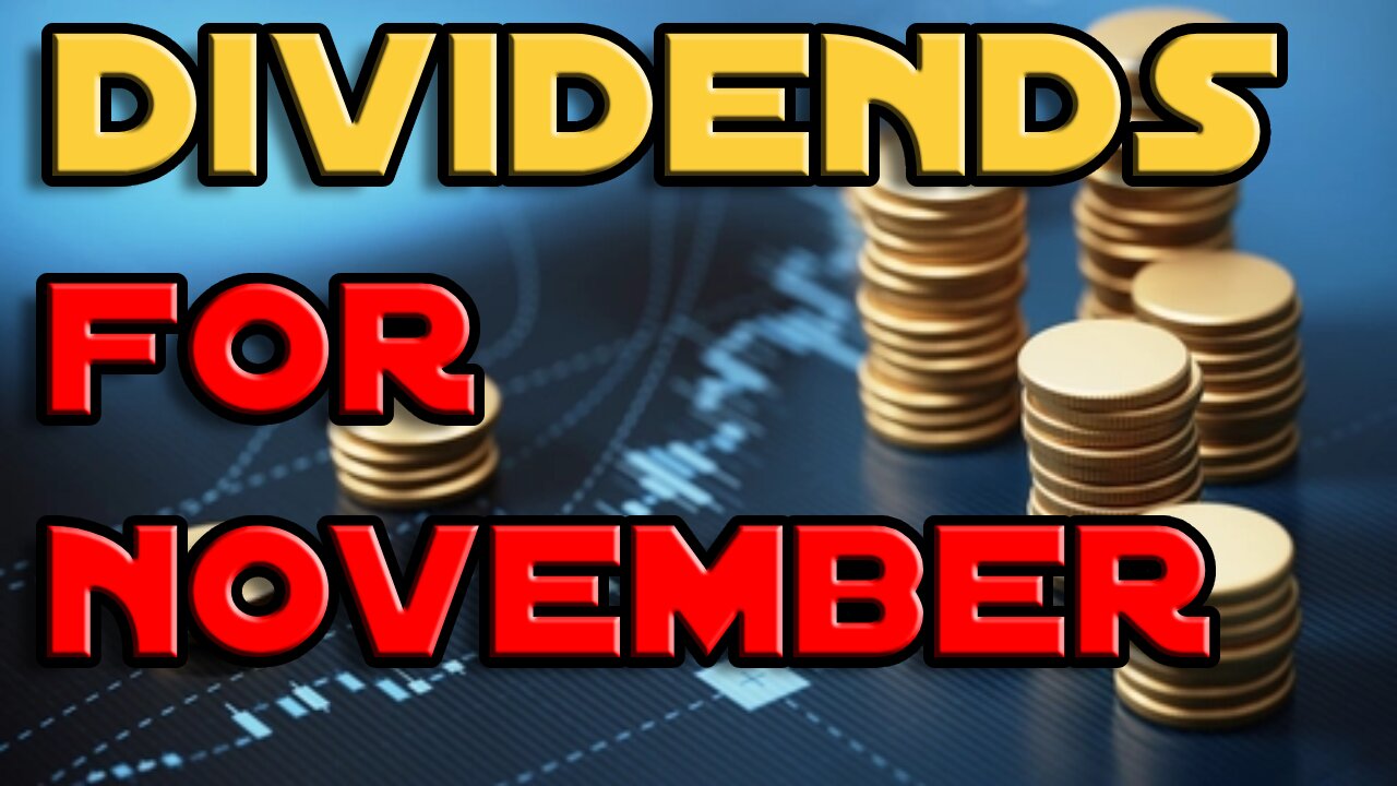 Dividends for November 2022 Are In and It's HUGE!!!!