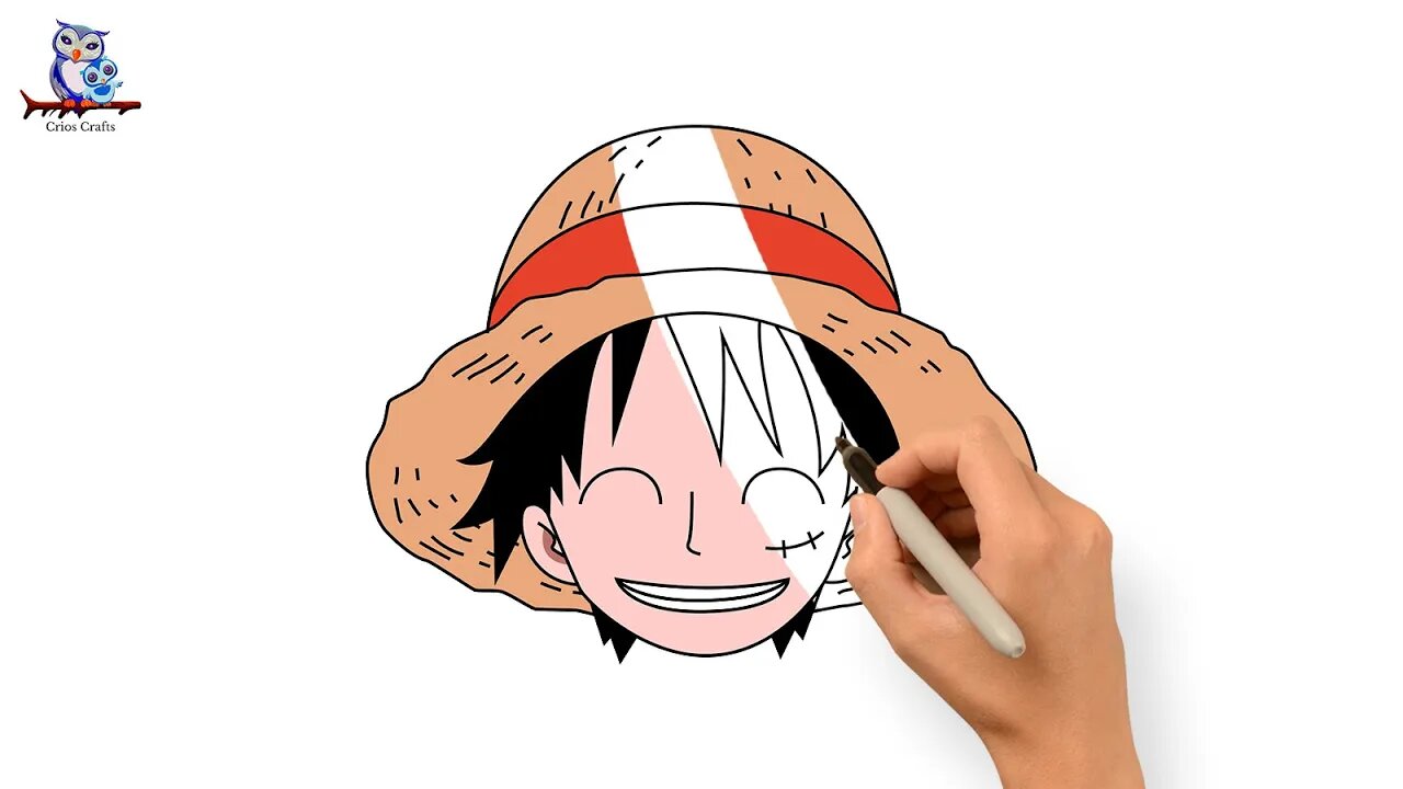 How To Draw Monkey D. Luffy (Anime) - Tutorial