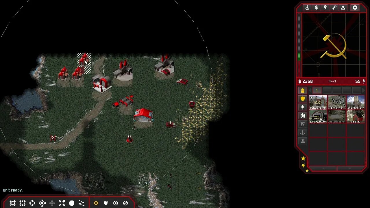 OpenRA, Combined Arms; Prologue, mission ii "Reprisal"; cool, surprise Tesla tanks of some kind.
