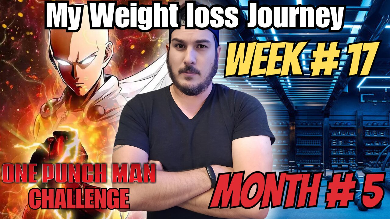 Weight loss WEEK 17 | One Punch Man FITNESS Challenge 100 Push-ups, Sit-ups, Squats, and 10km run