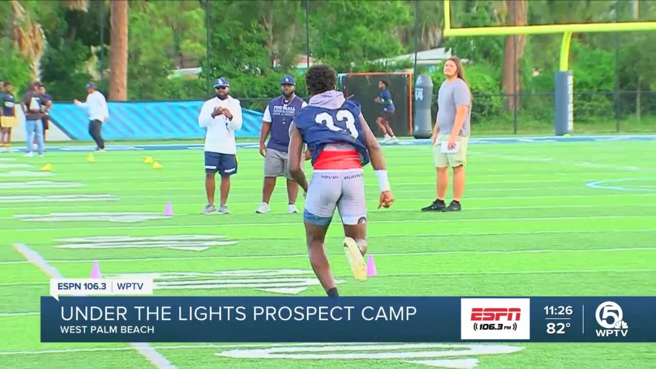 Keiser football under the lights camp