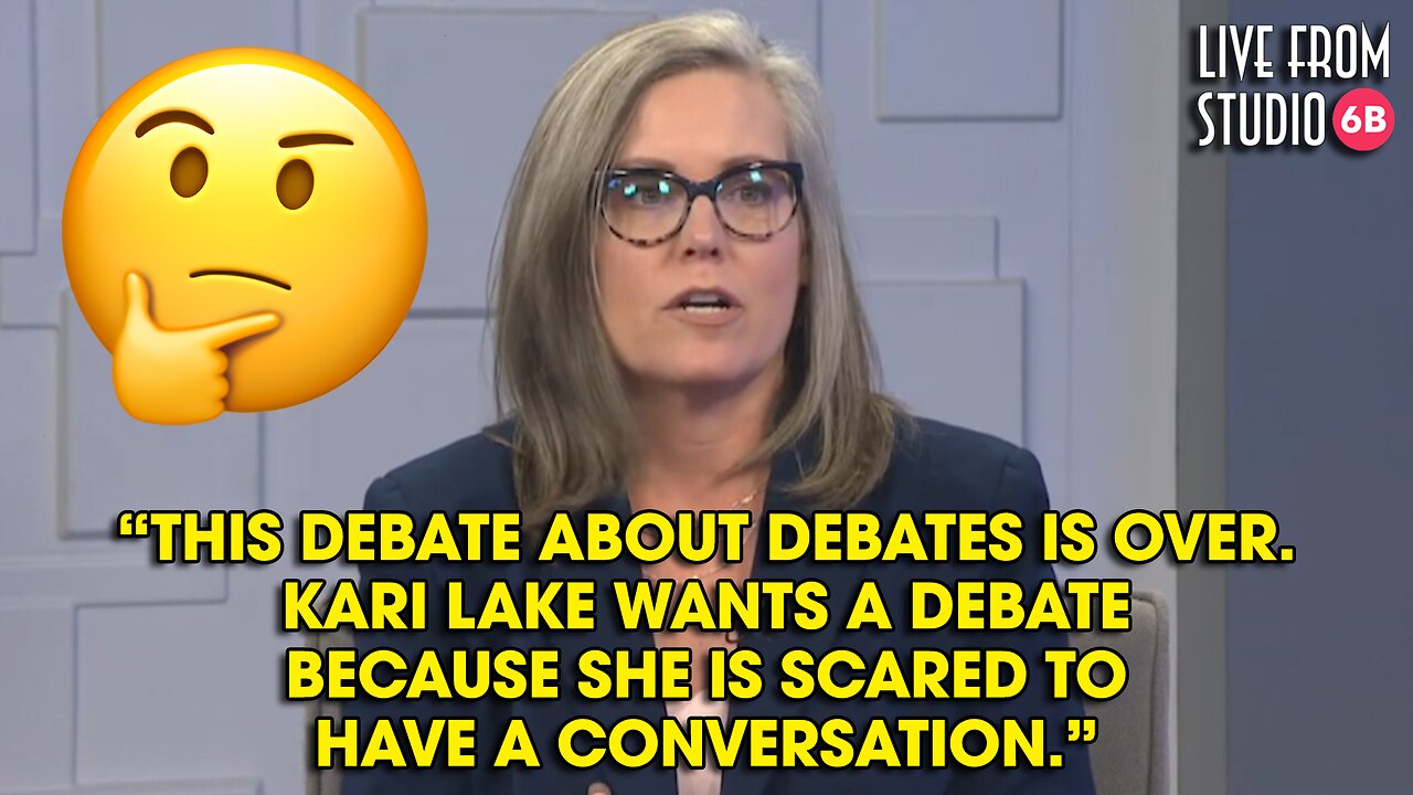 Katie Hobbs Won't Debate Kari Lake! The Reason Why Is a Joke!