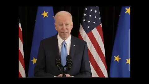 Biden Embarrassing LIVE 'Senior Moment' with EU President von der Leyen Bizarre. Also: his left leg