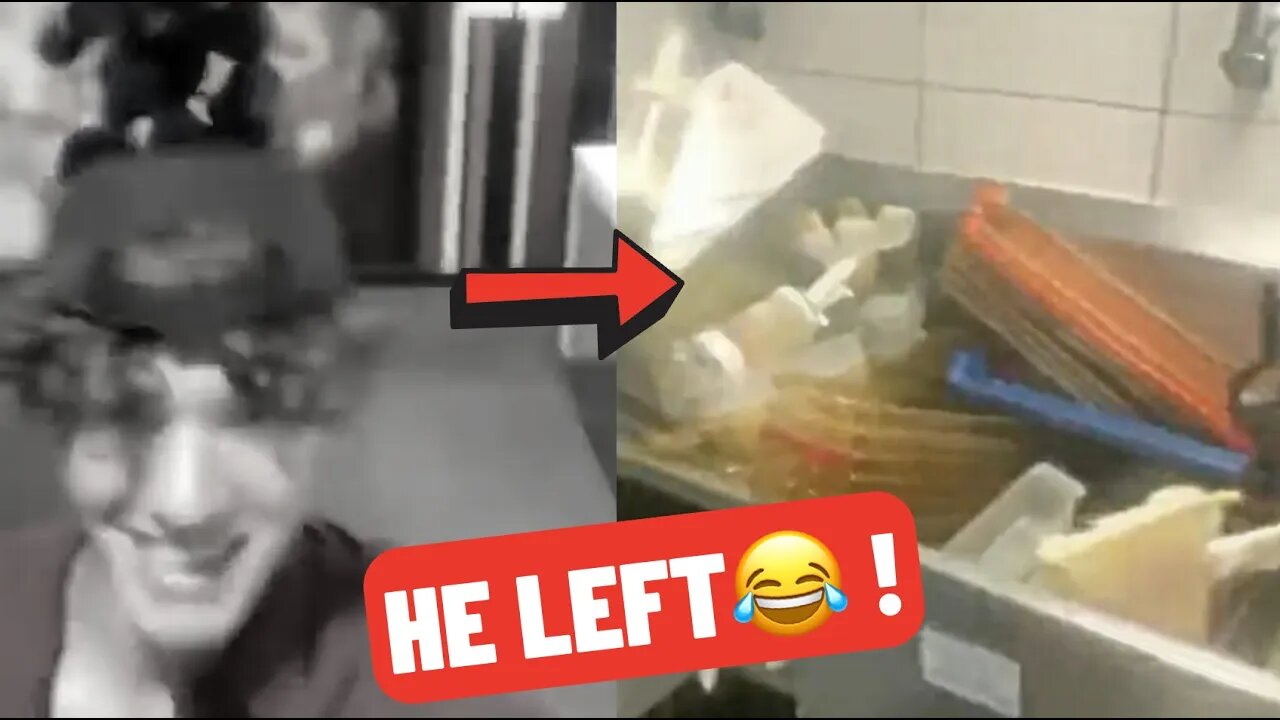 McDonald's worker quits after being asked to clean