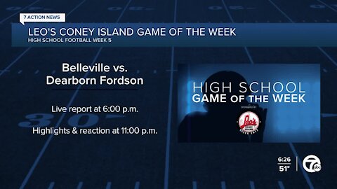 Belleville vs. Dearborn Fordson named WXYZ Leo's Coney Island Game of the Week