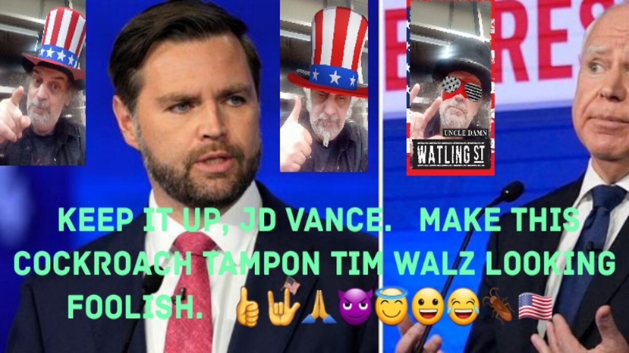 JD Vance Is Leaving Tim Walz In Smoke. 👍🤟🙏😈😇😀😂🪳🇺🇸