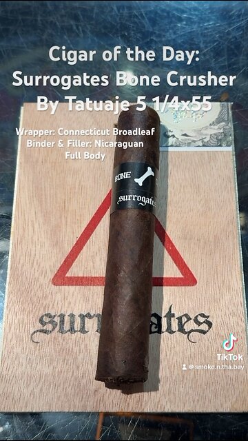 Surrogates Bone Crusher By Tatuaje 5.25x55 L’Atelier NCH #Shorts #Cigars #Short #CigarOfTheDay