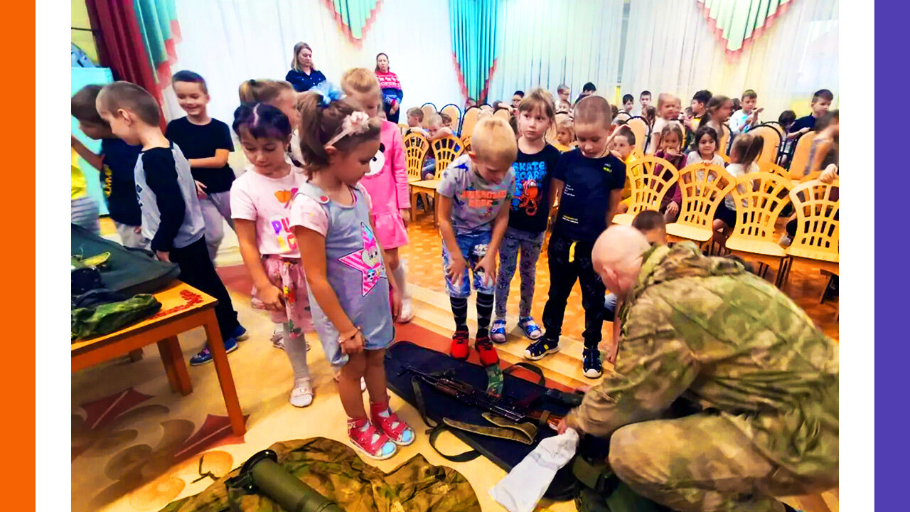 Russia Teach Kids How To Use War Equipment