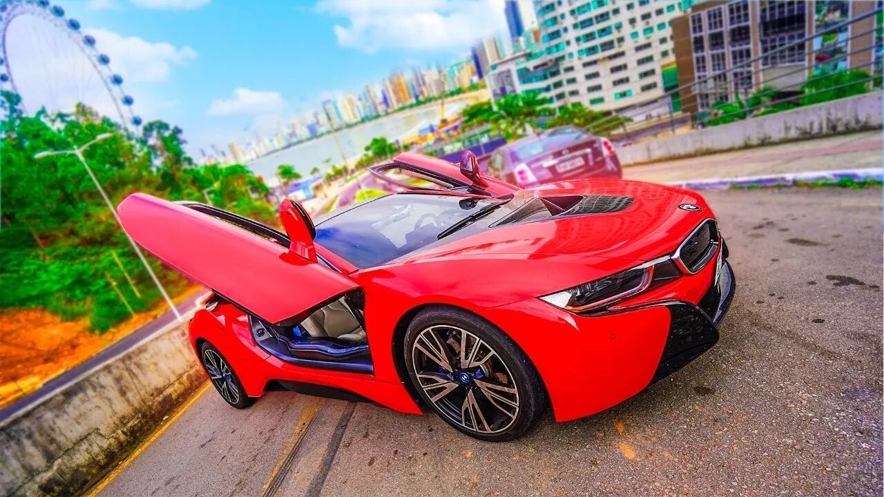 FUI PARA PRAIA COM A MINHA BMW I8!