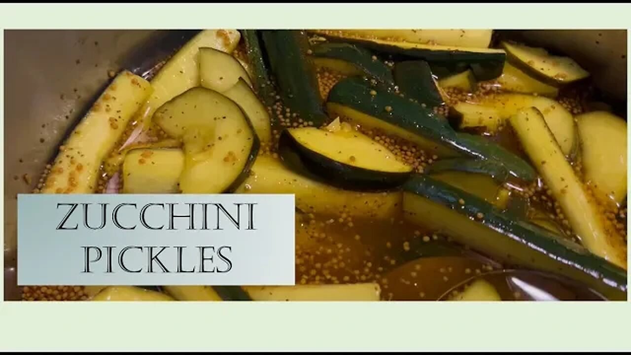 Zucchini Pickles - Water Bath Canning