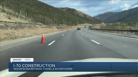 I-70 resurfacing project near Silverthorne