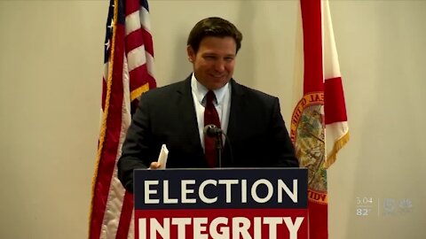 Florida Gov. Ron DeSantis announces plan in West Palm Beach to improve elections security