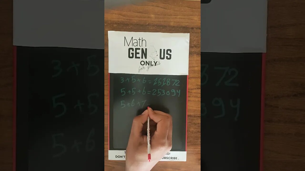 only genius solve math logic