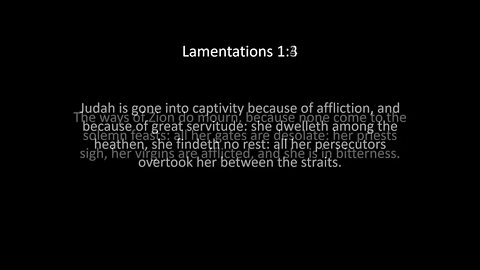 Lamentations Chapter 1