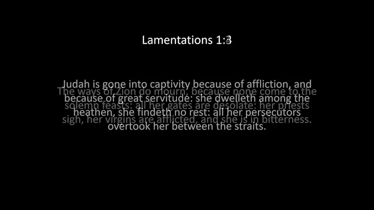 Lamentations Chapter 1