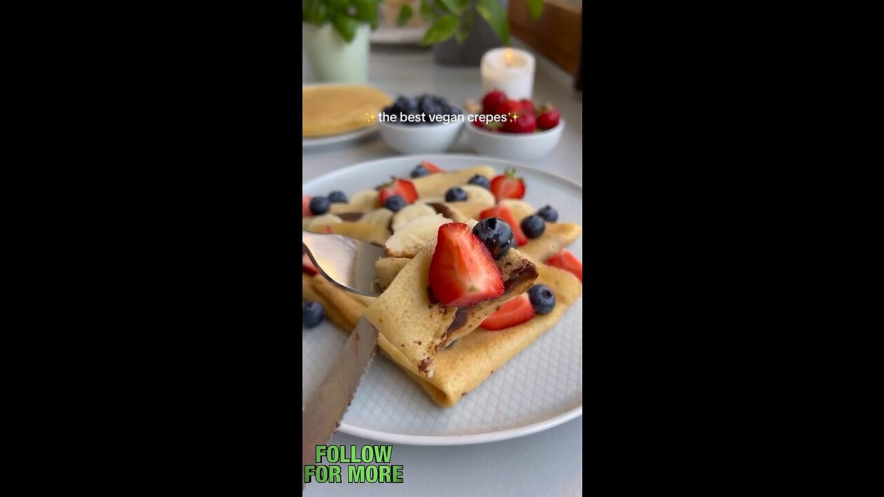 Best Vegan Crepes | Crepes | Desserts | Easy Recipes