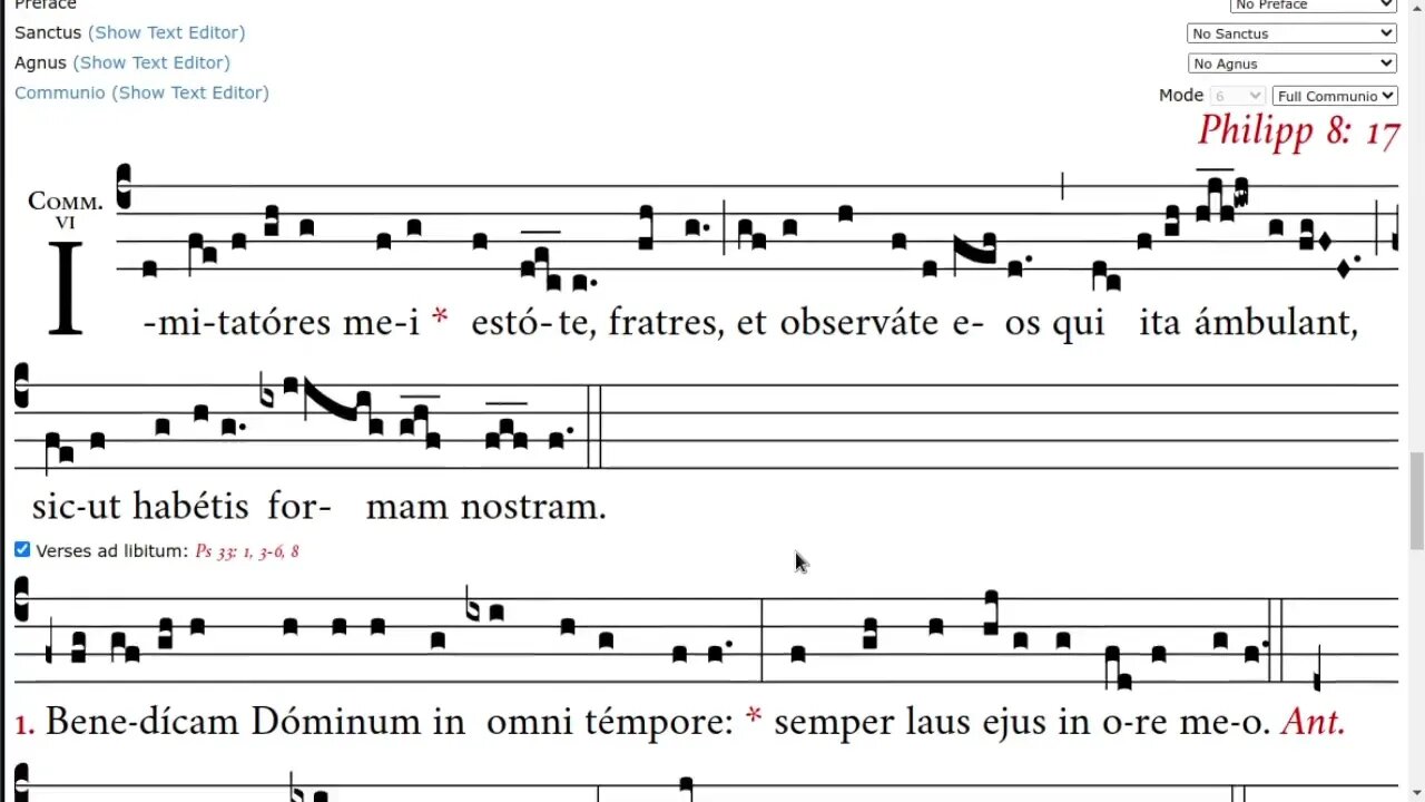 Imitatores mei estote - communion for St Anthony Mary Zaccaria