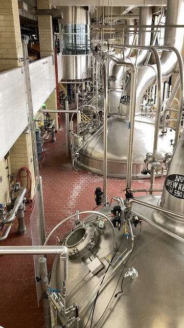 Miller Brewery tour Vats