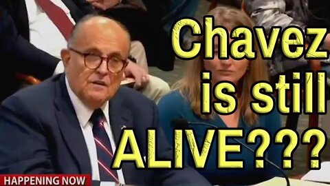 TRUMP LAWYER RUDY THINKS CHAVEZ IS STILL ALIVE - Michigan fraud hearings have Giuliani all confused