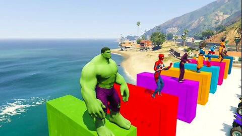 GTA 5 Crazy Ragdolls _ Spiderman by Quad Bike On Rainbow Spiders Bridge (Spider Shark)