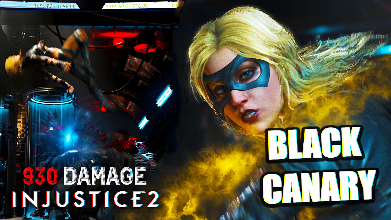 Massive 930 DAMAGE Black Canary Combo's | Injustice 2 Gameplay (4K60FPS)