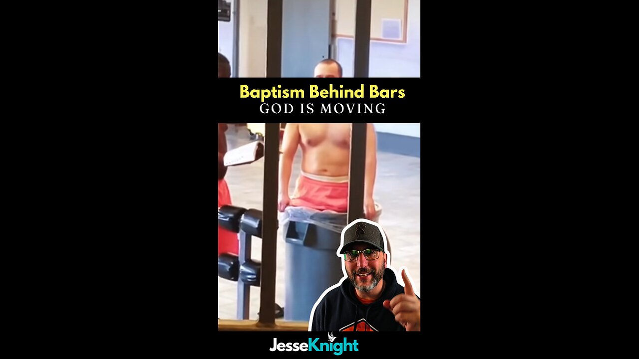 Baptism Behind Bars! 🥹🔥 #faith #jesus #christ #god #gospel #truth #baptism #prison #revival