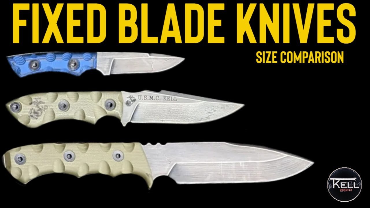 T.Kell Fixed Blade Knife 🔪 Size Comparison.mp4