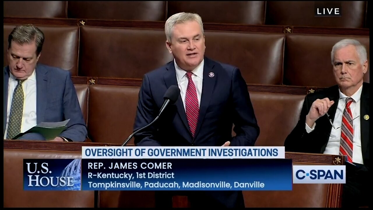 Rep James Comer Wonders Why There Was No Raid For Biden’s Classified Docs?