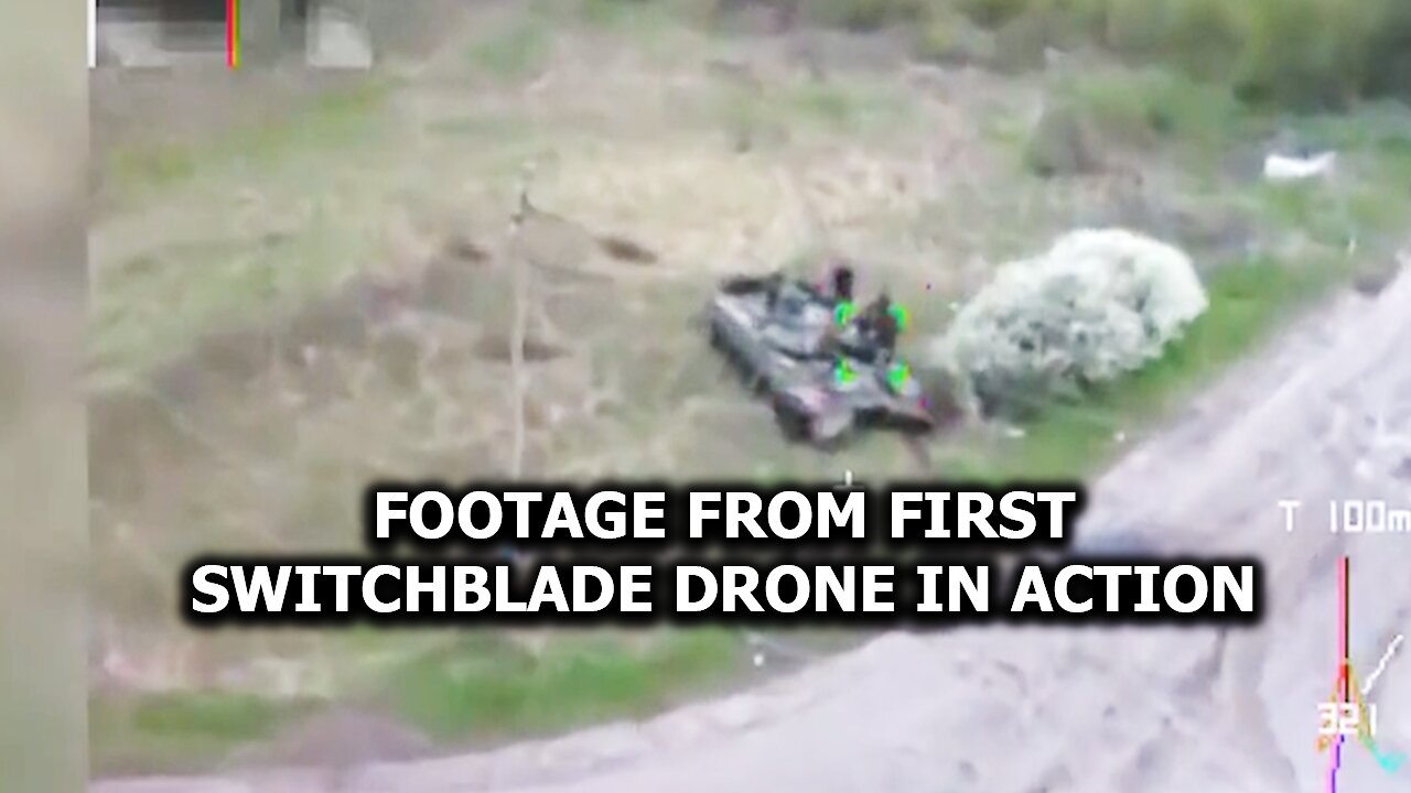 Footage from first Switchblade drone in action