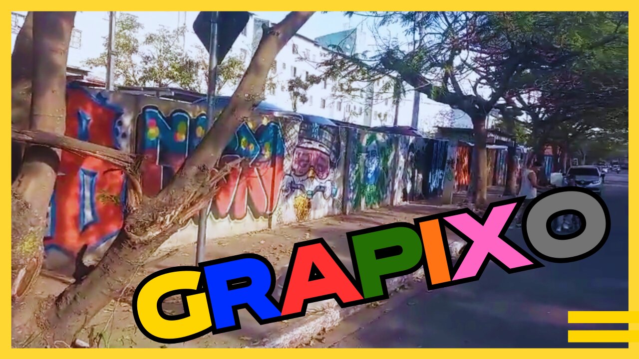 Painel de Grapixo e Graffiti varias turmas no evento 2023