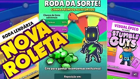 GIRANDO A ROLETA E TESTANDO A SORTE #stumbleguys